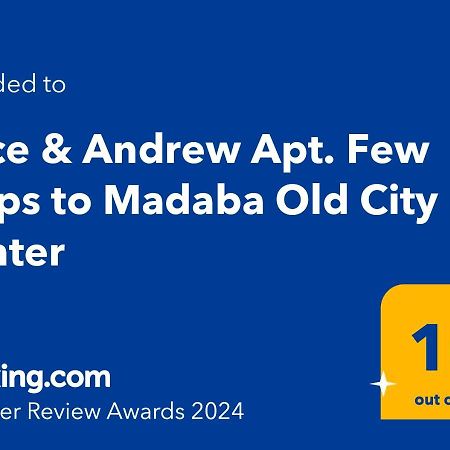 Alice & Andrew Apt. Few Steps To Madaba Old City Center Exterior foto
